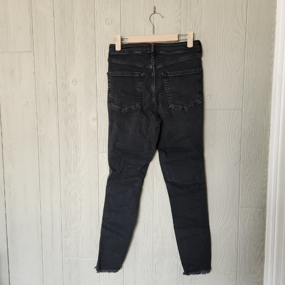 Free People Raw High-Rise Jegging Washed Black Size 28 NWT - Picture 2 of 9